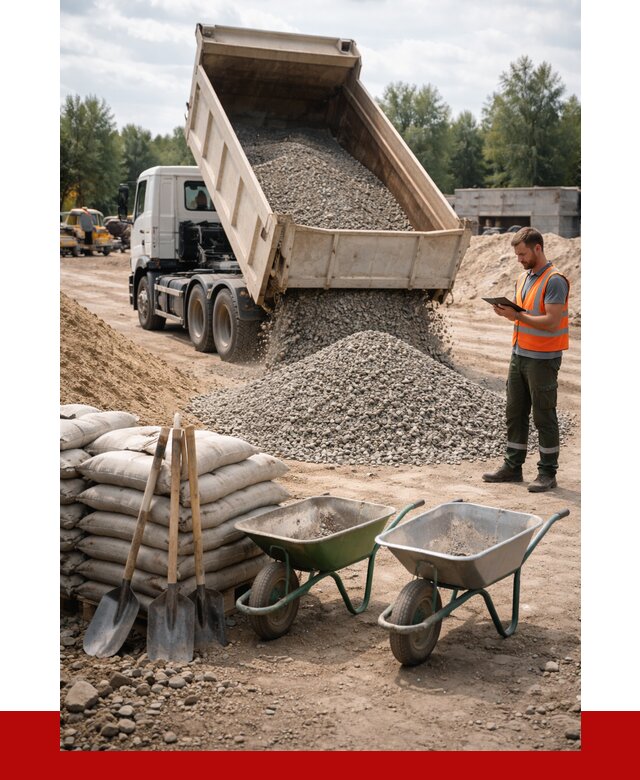 Доставка нерудных материалов в Бугуруслане от 1223 руб. | ПРОНЕРУДБгр