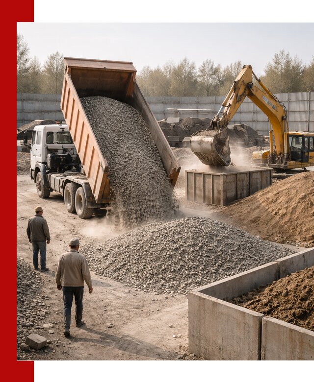 Доставка нерудных материалов с погрузкой и разгрузкой в Бугуруслане