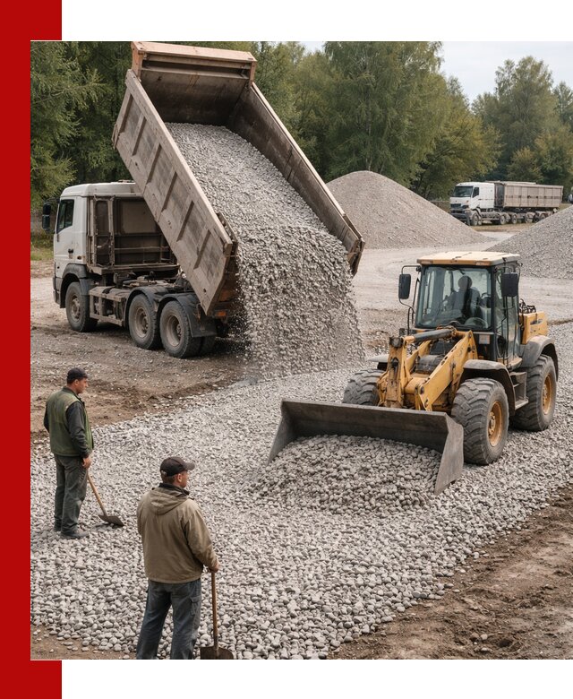 Купить гравийный щебень фракция 20-40 в Бугуруслане с доставкой