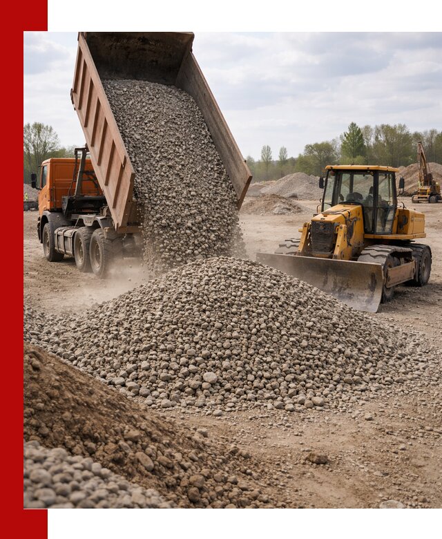 Доставка гравийного щебня фракции 40-70 в Бугуруслане
