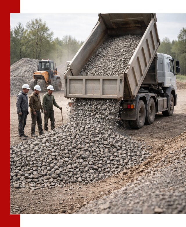 Доставка гравийного щебня фракции 70-120 в Бугуруслане