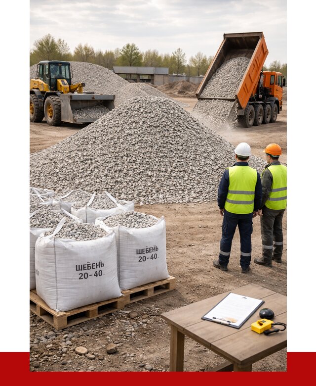 Известняковый щебень 20-40 в Бугуруслане от 2140 р. ПРОНЕРУДБгр
