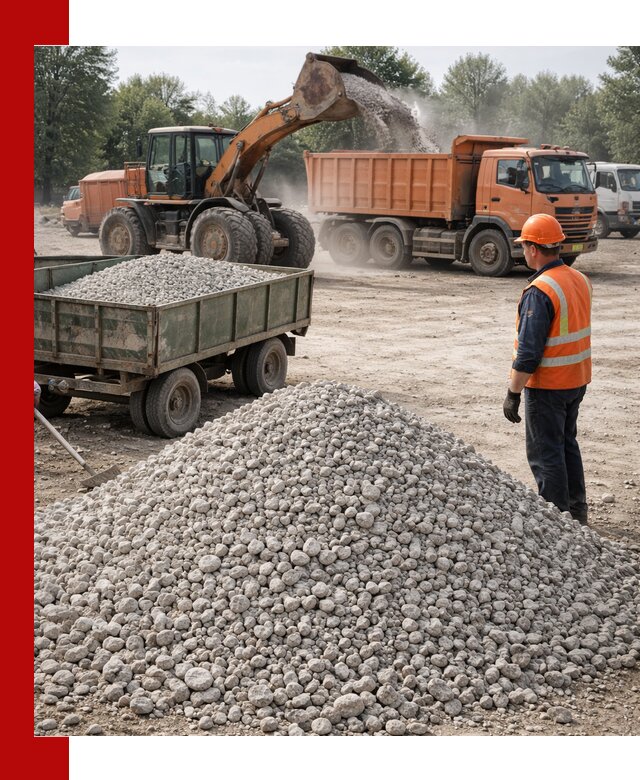 Доставка известнякового щебня фракция 20–40 в Бугуруслане