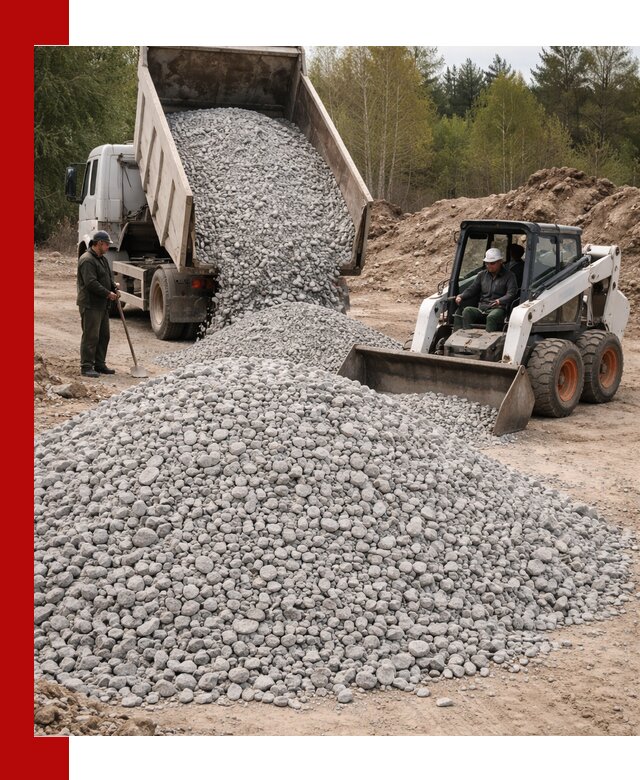 Доставка доломитового щебня в Бугуруслане напрямую от карьера
