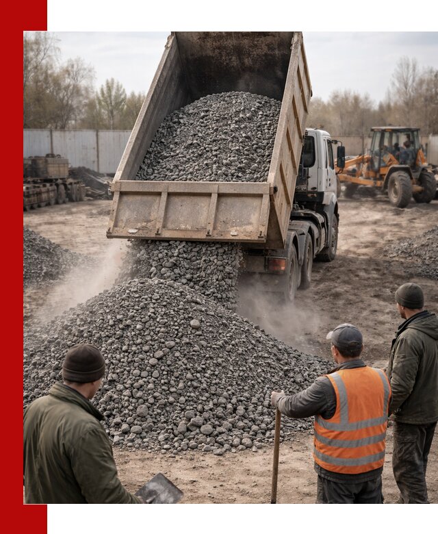 Доставка шлакового щебня в удобные сроки по выгодной цене в Бугуруслане