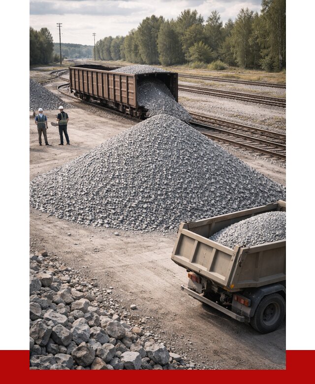 Железнодорожный щебень 20-60 в Бугуруслане от 1732 р. | ПРОНЕРУДБгр