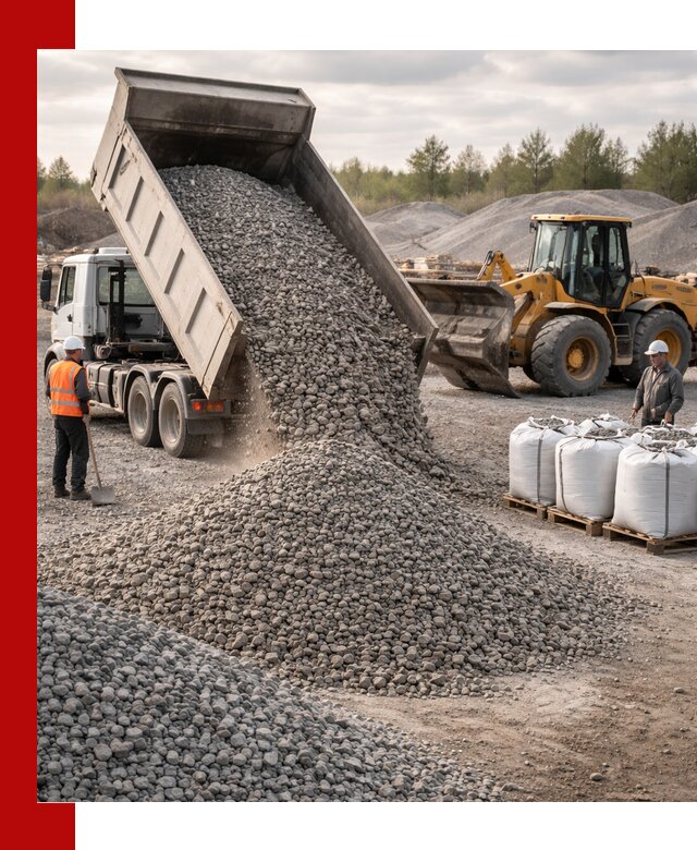 Бетонный щебень фракция 5–20 с доставкой в Бугуруслане