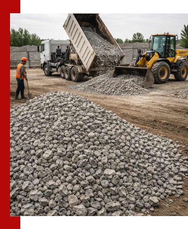 Доставка бетонного щебня фракции 40-70 в Бугуруслане