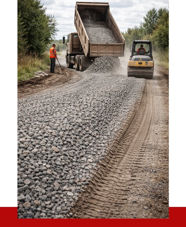 Щебень для отсыпки дороги в Бугуруслане от 2751 р. ПРОНЕРУДБгр