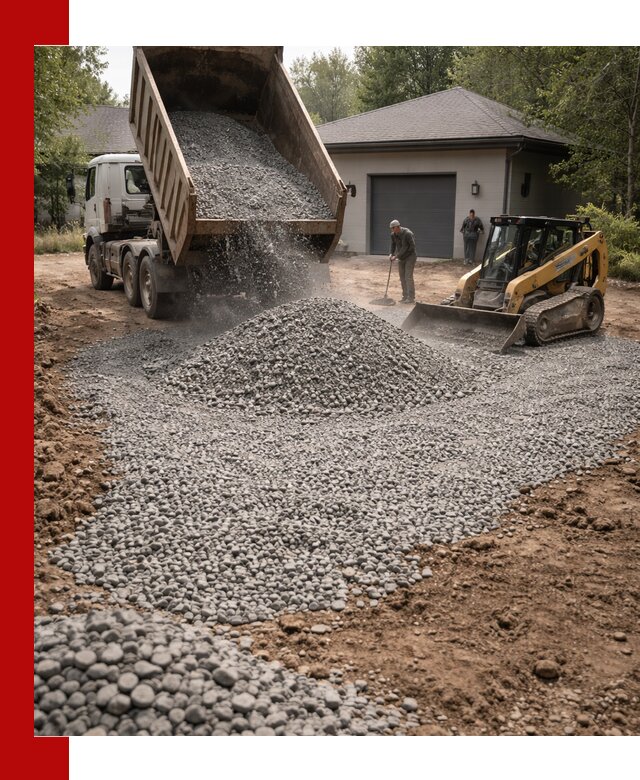 Щебень для парковки в Бугуруслане: доставка и укладка качественного материала