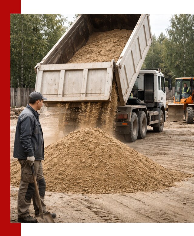 Доставка и продажа песка с разгрузкой в Бугуруслане