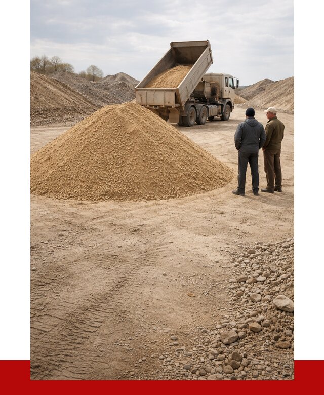 Карьерный песок крупнозернистый в Бугуруслане от 8662 р | ПРОНЕРУДБгр