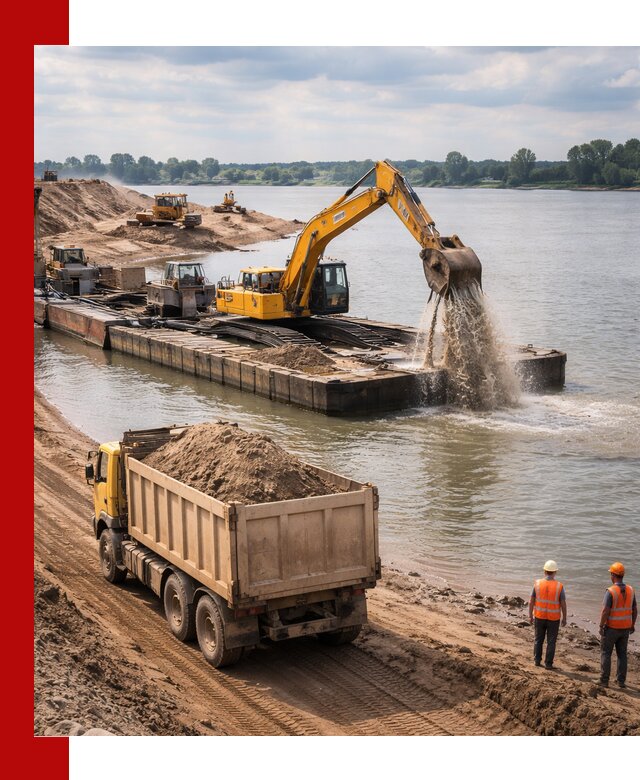 Намывной песок с доставкой в Бугуруслане оптом и в розницу