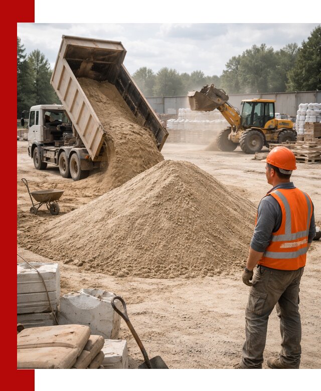 Доставка строительного песка с самосвалом в Бугуруслане