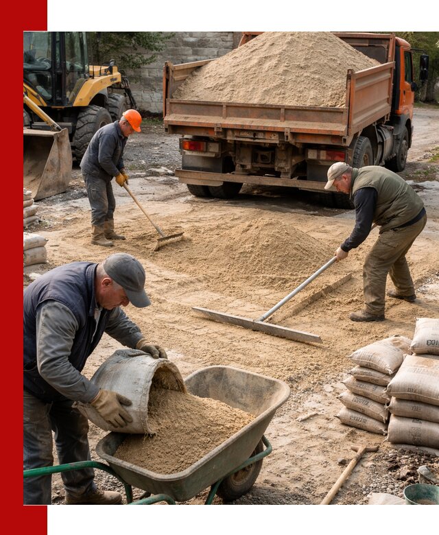 Поставка песка для стяжки в Бугуруслане с быстрой доставкой