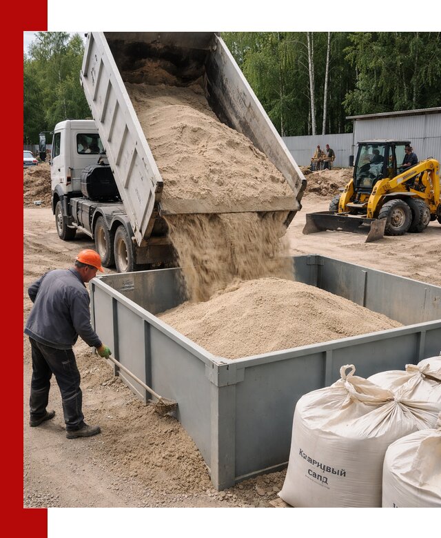 Кварцевый песок для фильтра в Бугуруслане — доставка и качество