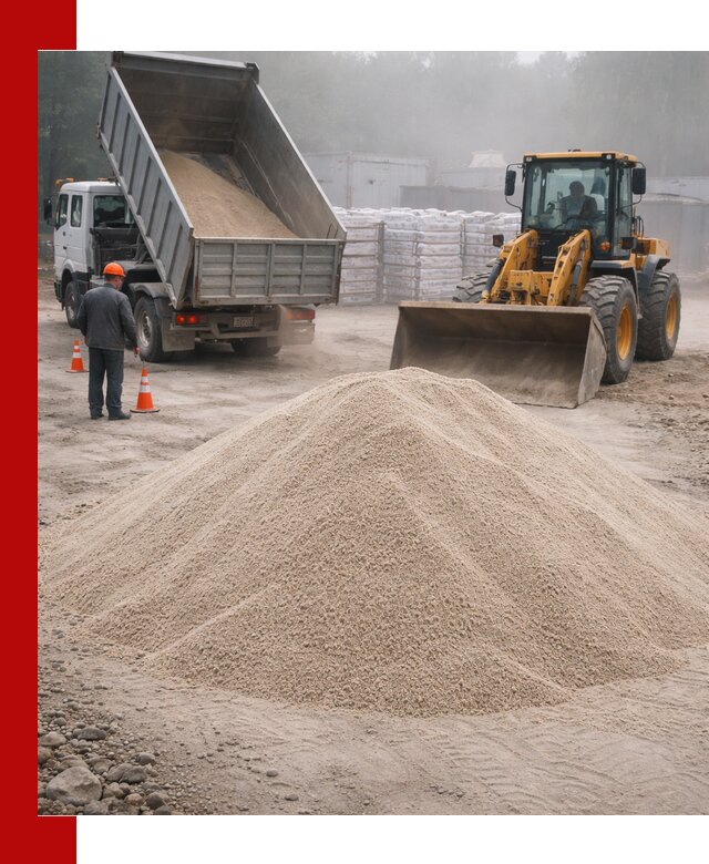 Кварцевый песок фракция 0–8 для стройработ в Бугуруслане