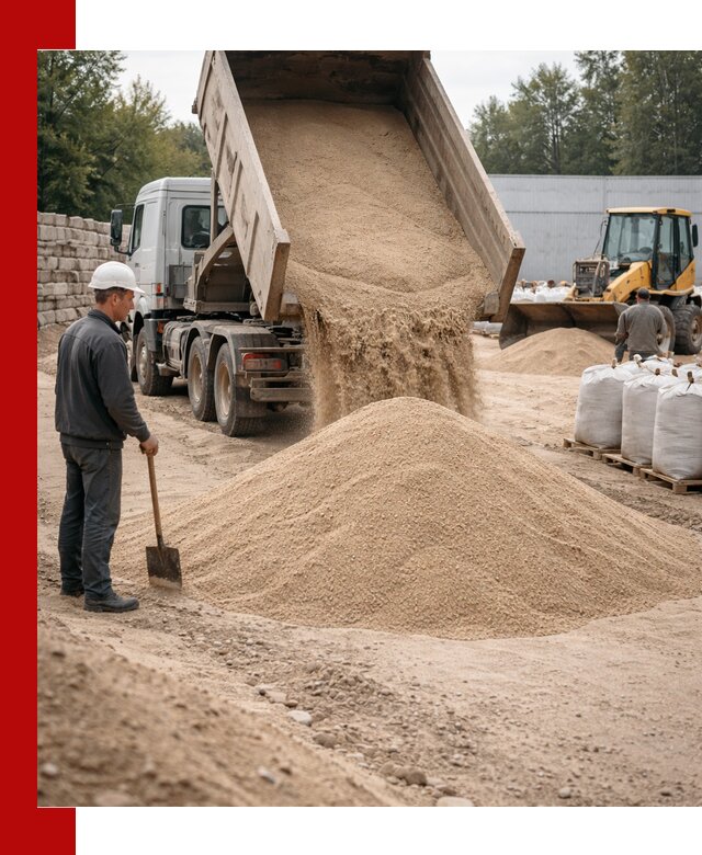 Кварцевый песок фракция 0–3 мм с доставкой в Бугуруслане