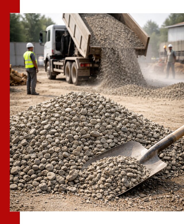 Доставка гравия фракции 20-40 в Бугуруслане с самосвалами