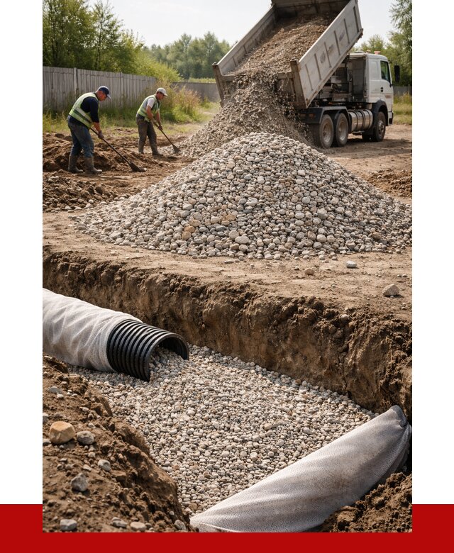 Гравий для дренажа в Бугуруслане от 2242 р., доставка ПРОНЕРУДБгр