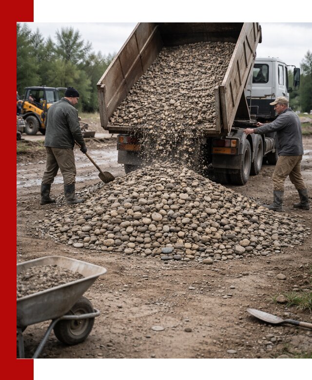 Доставка гальки речной оптом и в розницу в Бугуруслане