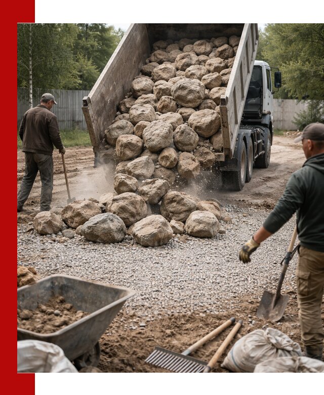 Доставка и укладка булыжника в Бугуруслане