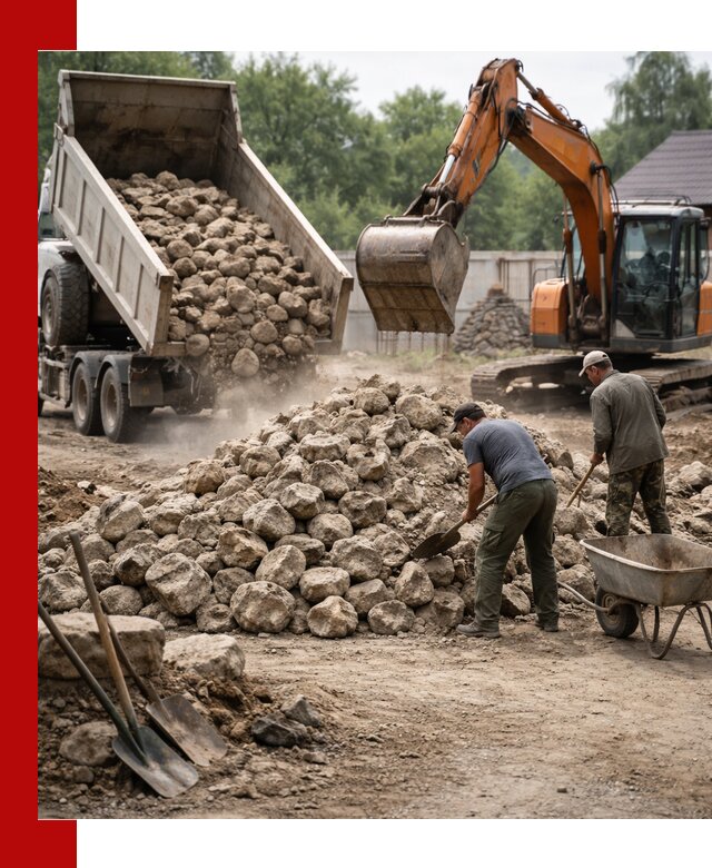 Доставка и разгрузка бутового камня в Бугуруслане