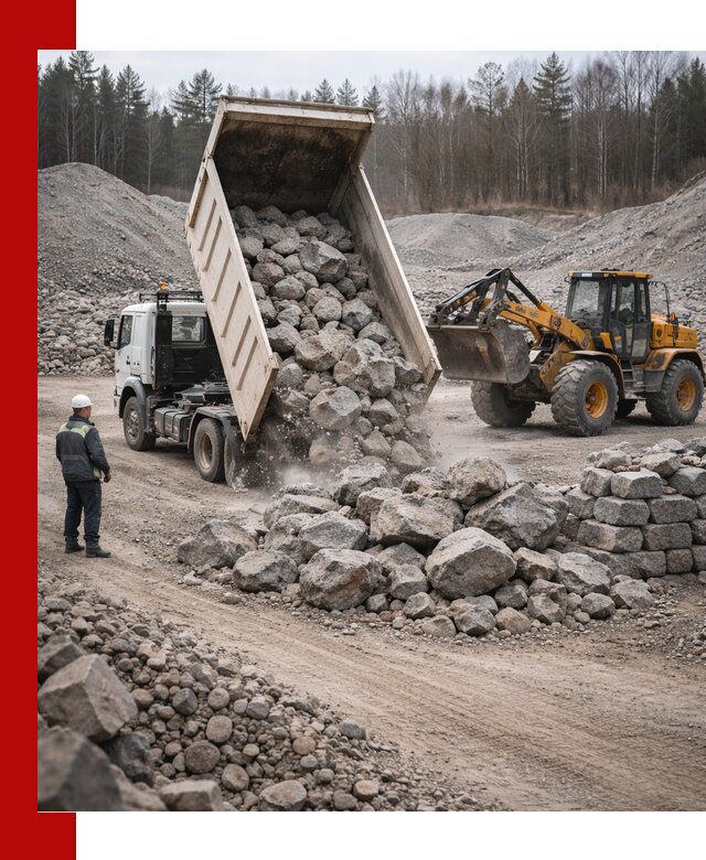 Доставка и продажа бутового гранитного камня в Бугуруслане