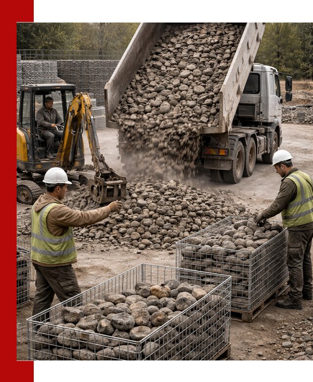 Камень для габионов фракция 100–201 в Бугуруслане