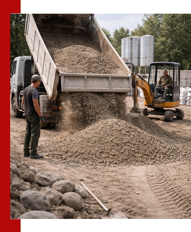 Доставка ПГС С3 в Бугуруслане самосвалами и миксерами