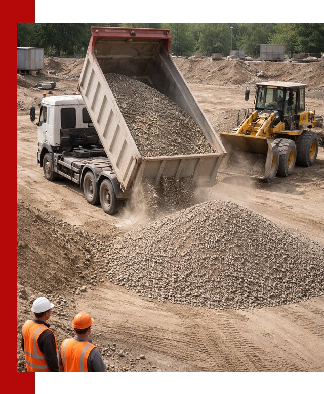 Щебень с песком (ЩГПС С2) с доставкой в Бугуруслане