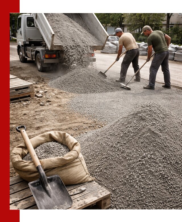 Отсев для тротуарной плитки в Бугуруслане — доставка и укладка