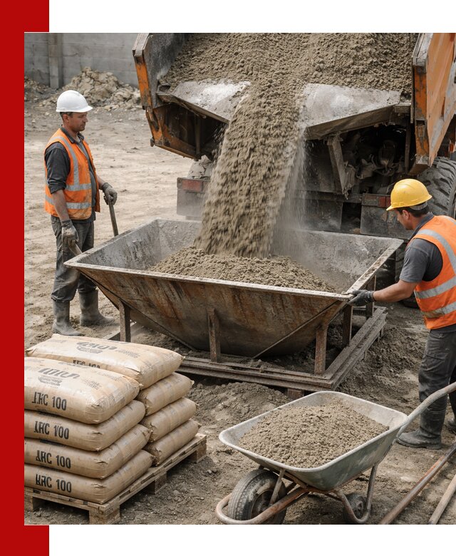 Доставка цементно-песчаной смеси М100 в Бугуруслане