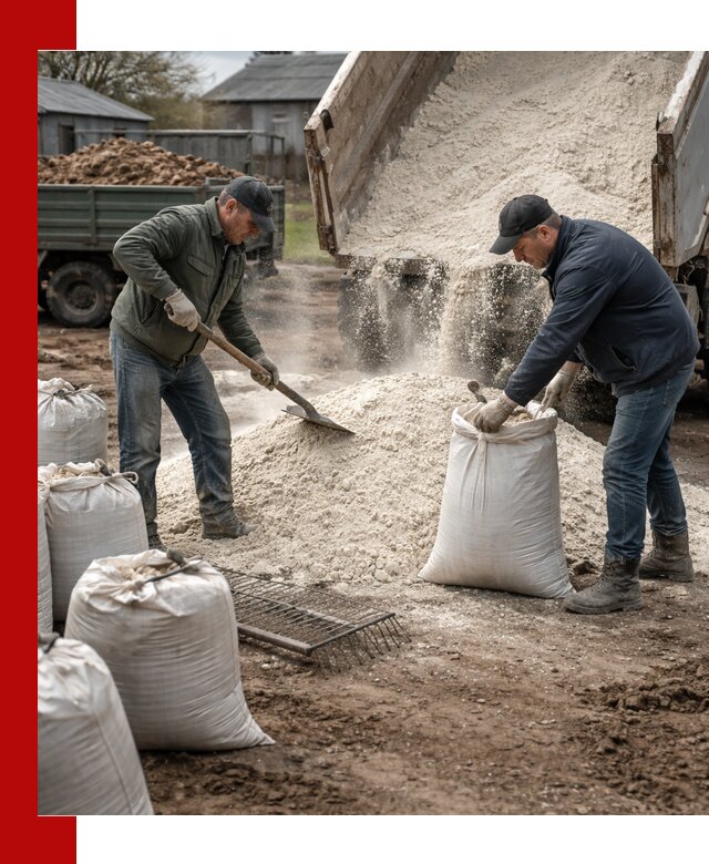 Доставка извести пушонки в Бугуруслане оптом и мелким оптом