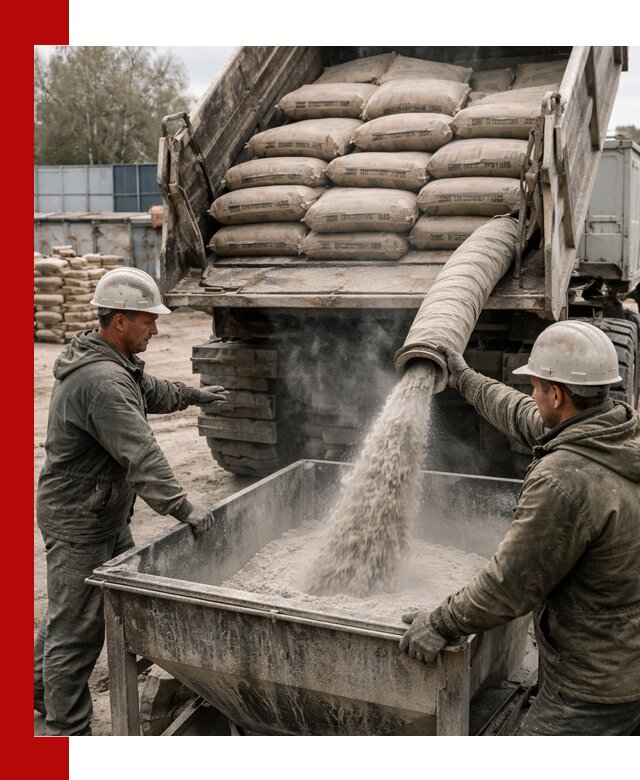 Доставка цемента М400 в Бугуруслане оптом и в розницу