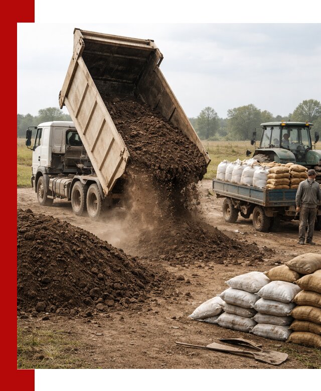 Доставка грунта и удобрений оптом в Бугуруслане для сельхоз и строительства