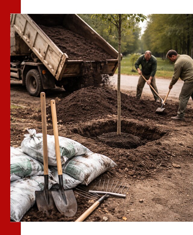 Грунт для посадки деревьев в Бугуруслане — доставка и подготовка почвы