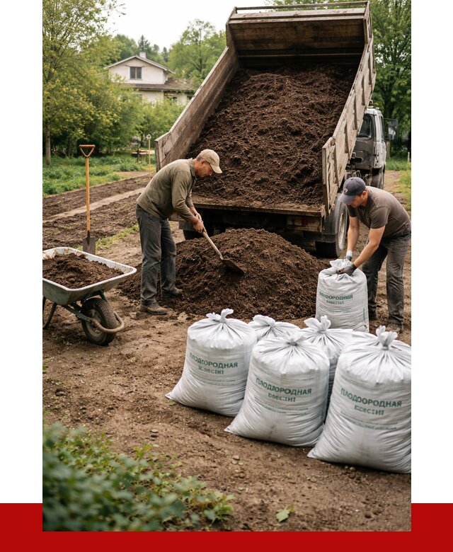 Плодородная смесь в Бугуруслане от 4280 р./куб с доставкой | ПРОНЕРУДБгр