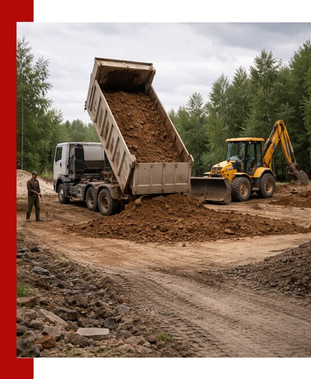 Доставка суглинка самосвалами в Бугуруслане подсыпка и планировка