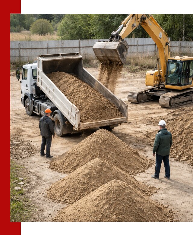 Доставка супеси вагонными и автопартиями в Бугуруслане