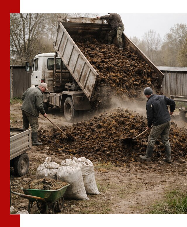 Доставка коровьего навоза самосвалом в Бугуруслане