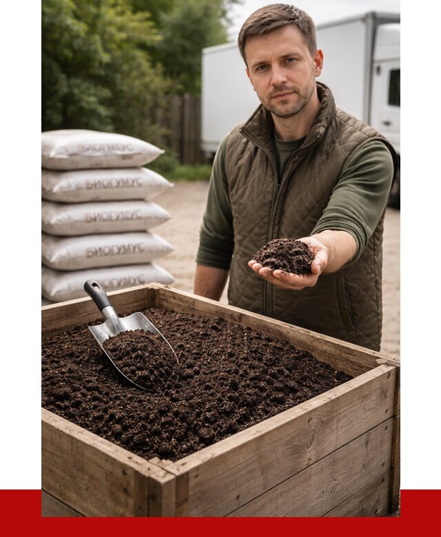 Купить биогумус в Бугуруслане с доставкой от 8662 р. за куб | ПРОНЕРУДБгр