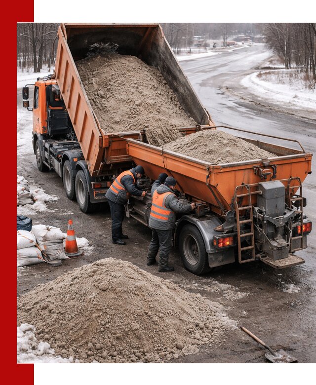 Поставка и вывоз пескосоля в Бугуруслане оптом и в розницу