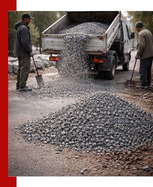 Гранитная крошка для посыпки дорог и тротуаров в Бугуруслане