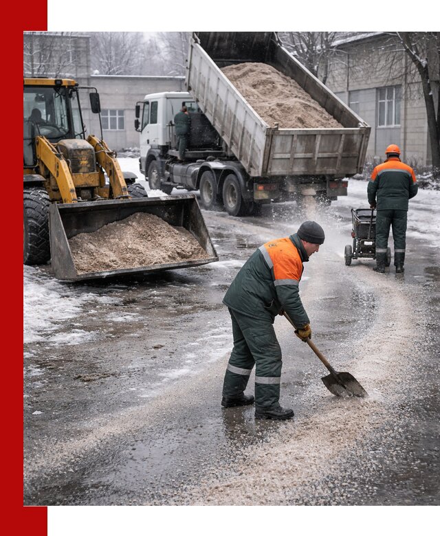 Реагент против гололеда с доставкой и нанесением в Бугуруслане