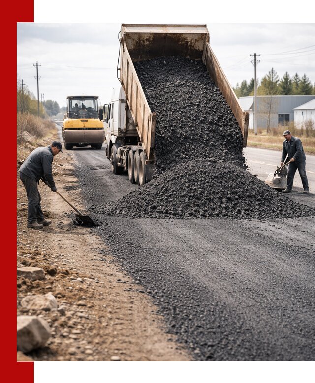 Асфальтовая крошка для дорог в Бугуруслане — поставка и доставка