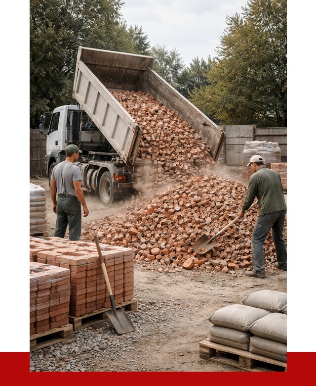 Бой кирпича в Бугуруслане с доставкой от 4280 руб/куб | ПРОНЕРУДБгр