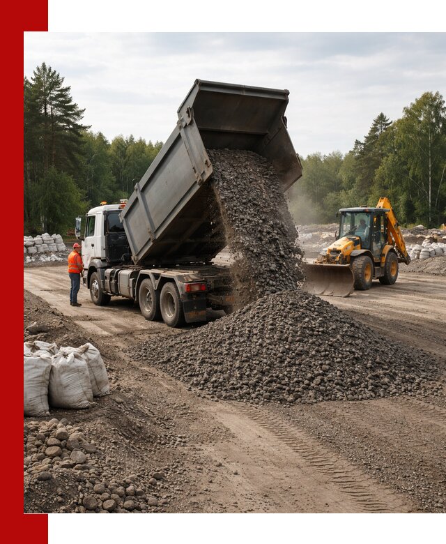 Доставка дробленого асфальта в Бугуруслане для дорожных работ