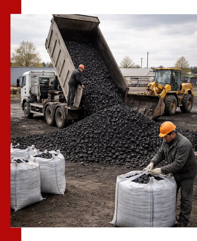 Доставка каменного угля в Бугуруслане оптом и в розницу