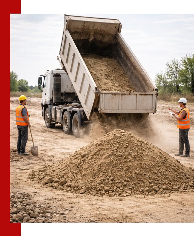 Доставка самосвалом 15 кубов в Бугуруслане за город и по городу